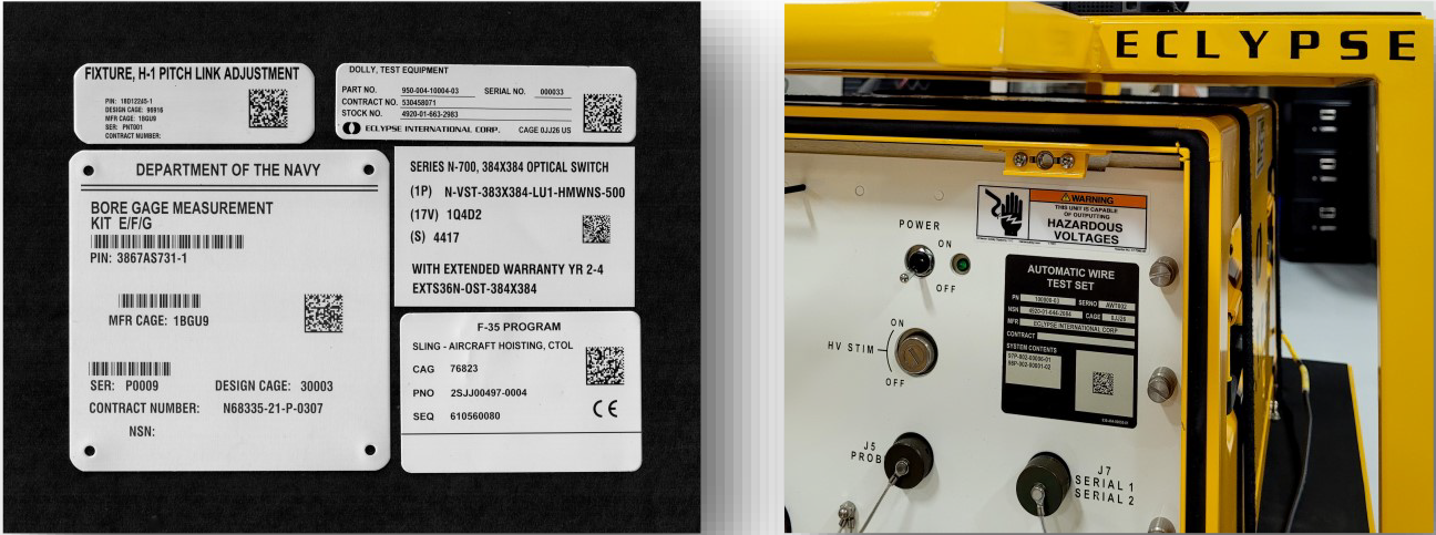 Buy MIL-STD-130 Labels | UID Labels & Tags | Compliance Label Service